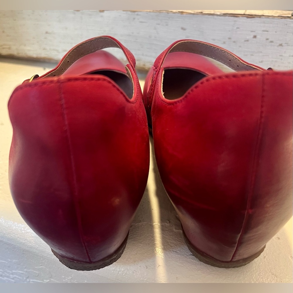 DANSKO MARYJANE WEDGES SIZE 38 RED - Picture 2 of 8